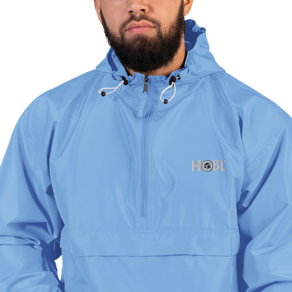 FLUX "HODL" Embroidered Champion Packable Jacket