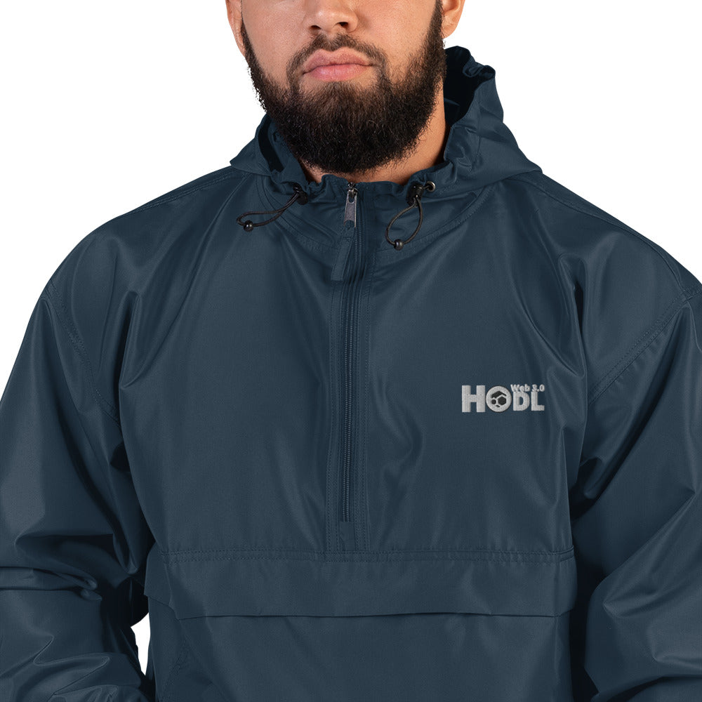 FLUX "HODL" Embroidered Champion Packable Jacket