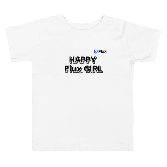 FLUX "Happy Flux Girl" Toddler Short Sleeve Tee