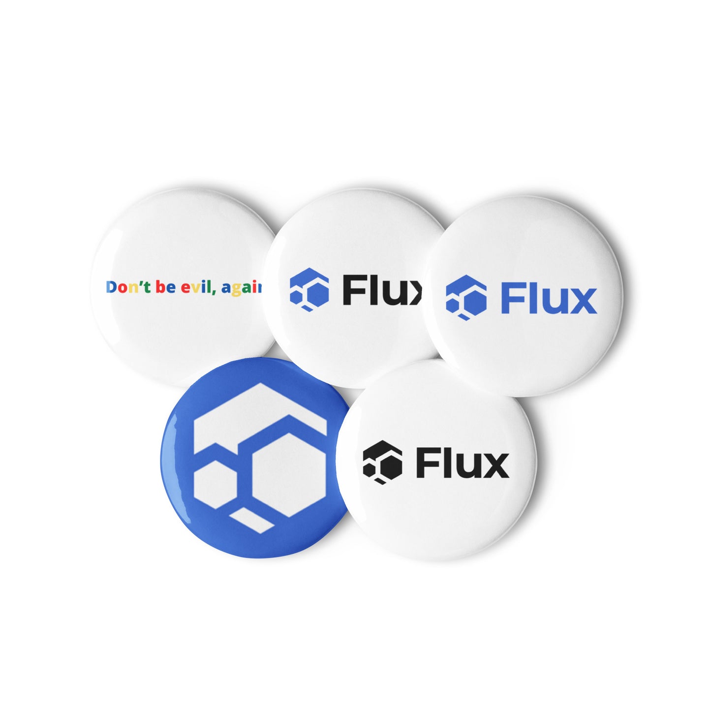 Set of pin buttons Flux