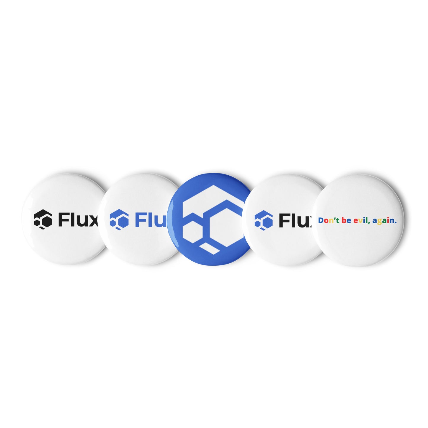 Set of pin buttons Flux