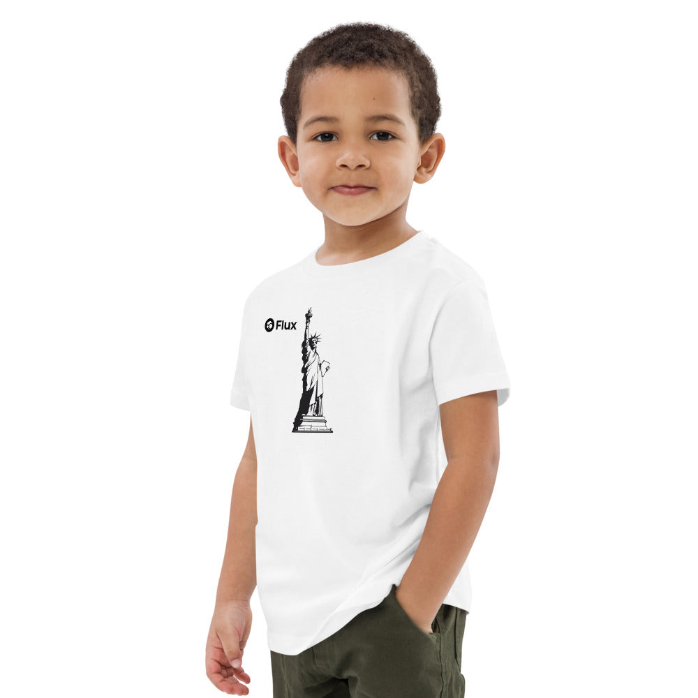 FLUX "Statue of Liberty" Organic Cotton Kids T-Shirt