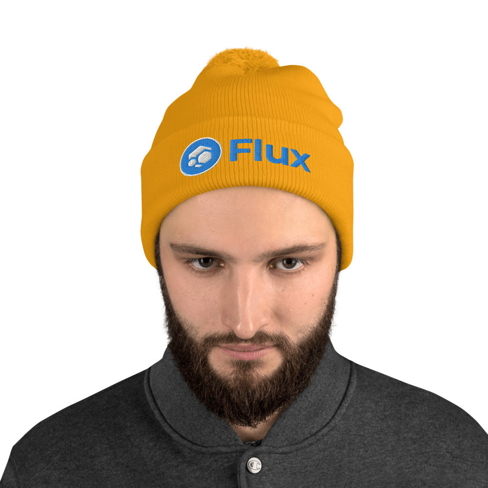 FLUX "Logo" Pom Pom Beanie