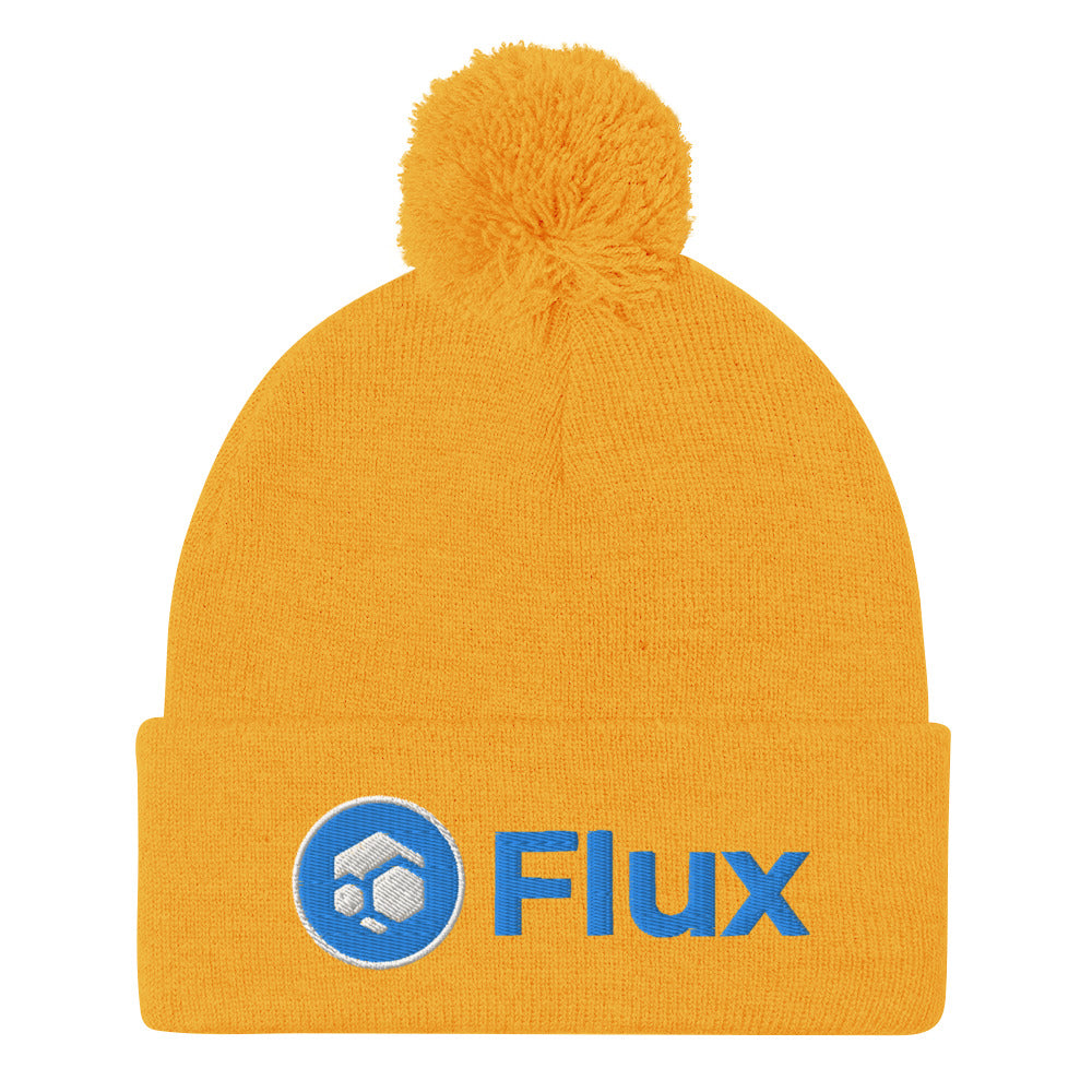 FLUX "Logo" Pom Pom Beanie