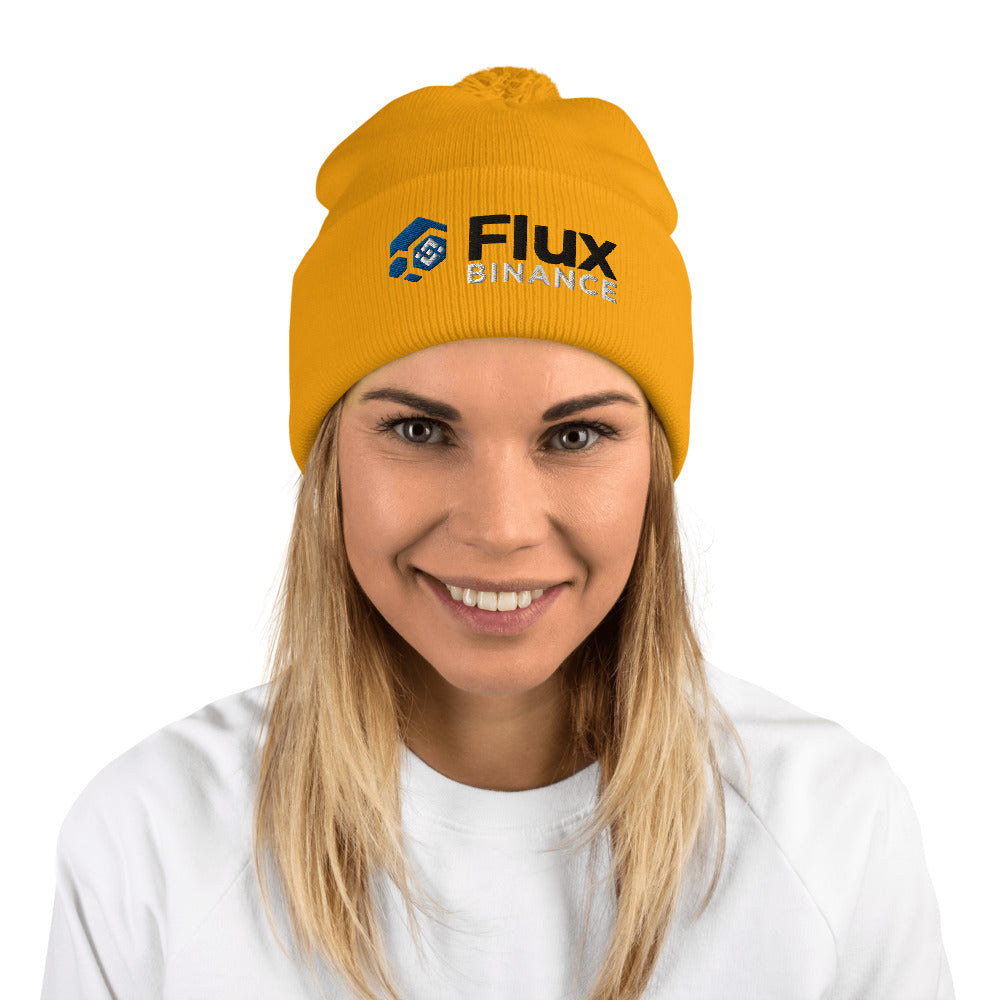 FLUX "Symbol" Pom Pom Beanie
