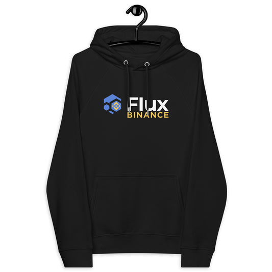 FLUX "Flux x Binance.US" Unisex Eco Raglan Hoodie