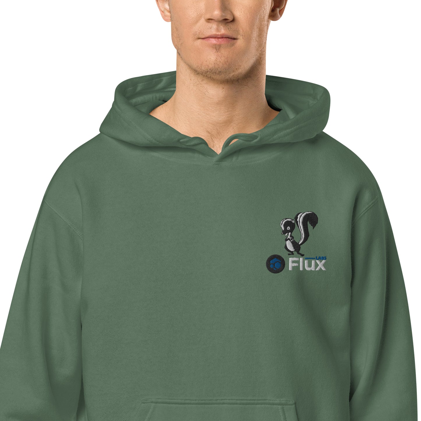 FluxLabs Unisex Pigment-Dyed Hoodie