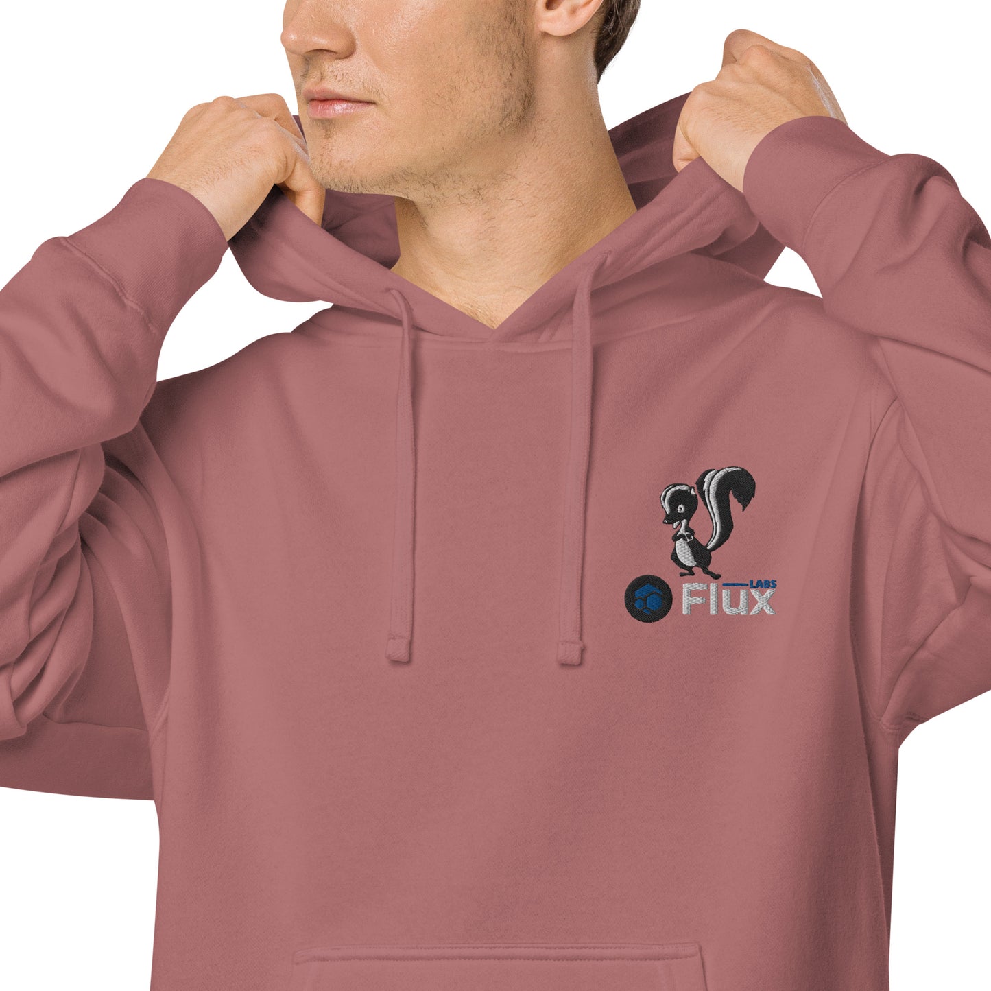 FluxLabs Unisex Pigment-Dyed Hoodie