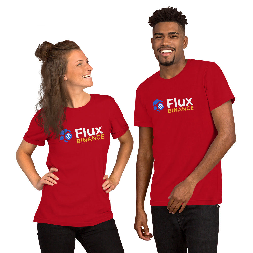FLUX "Flux x Binance" Short-Sleeve Unisex T-Shirt