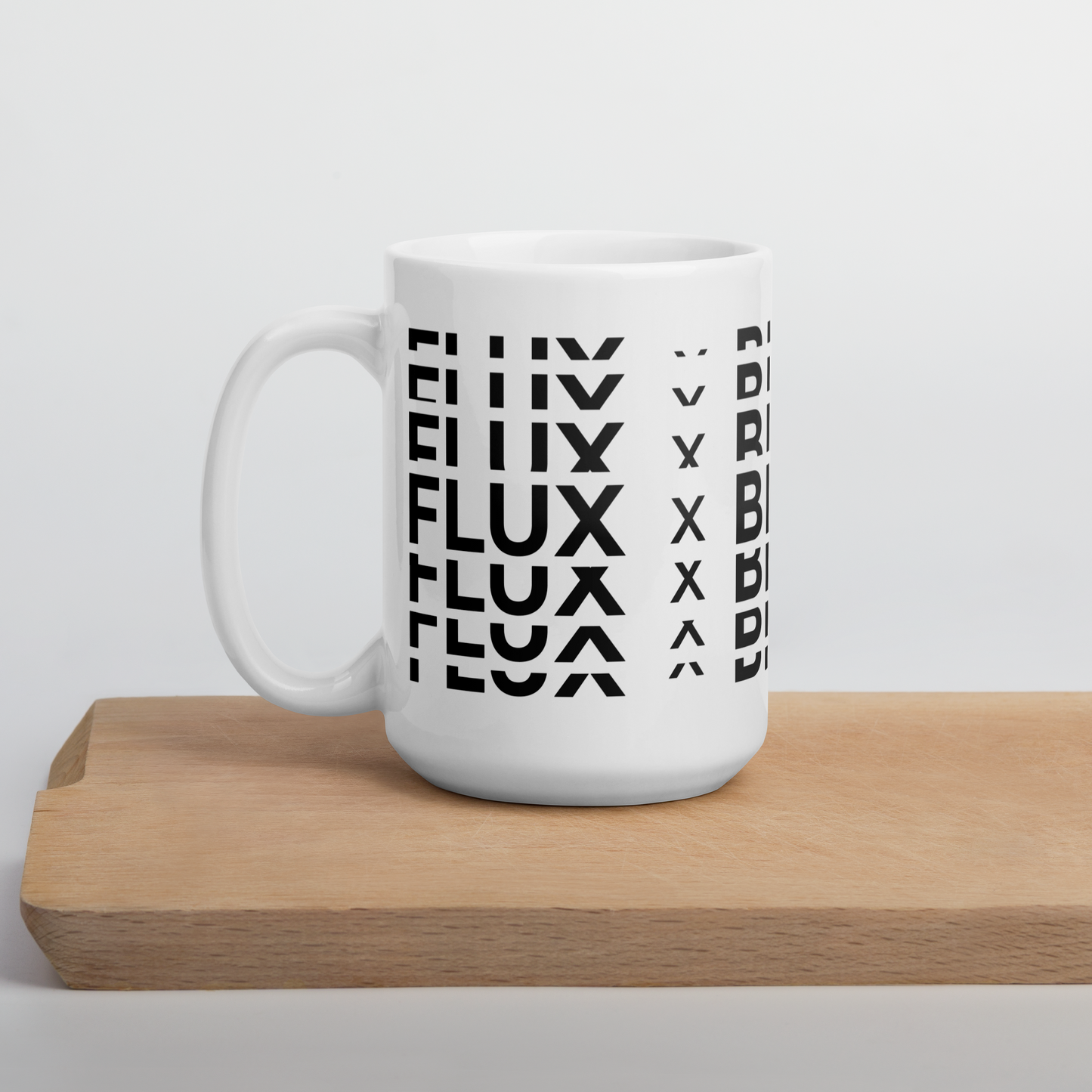 FLUX "Flux x Binance.US" White Glossy Mug